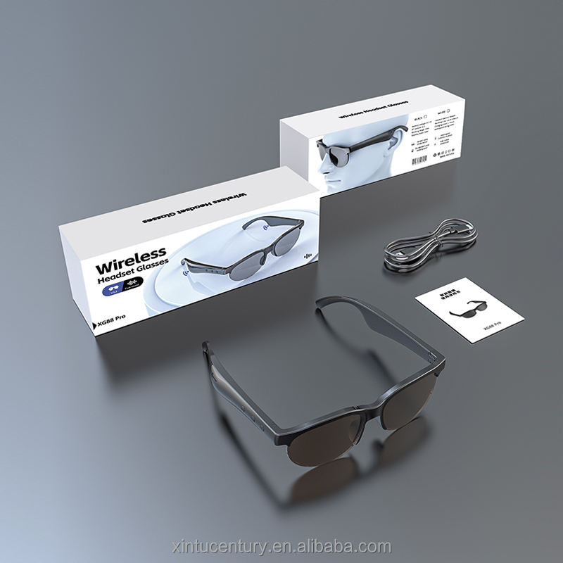AI Smart Sunglasses with Bluetooth & Waterproof Design